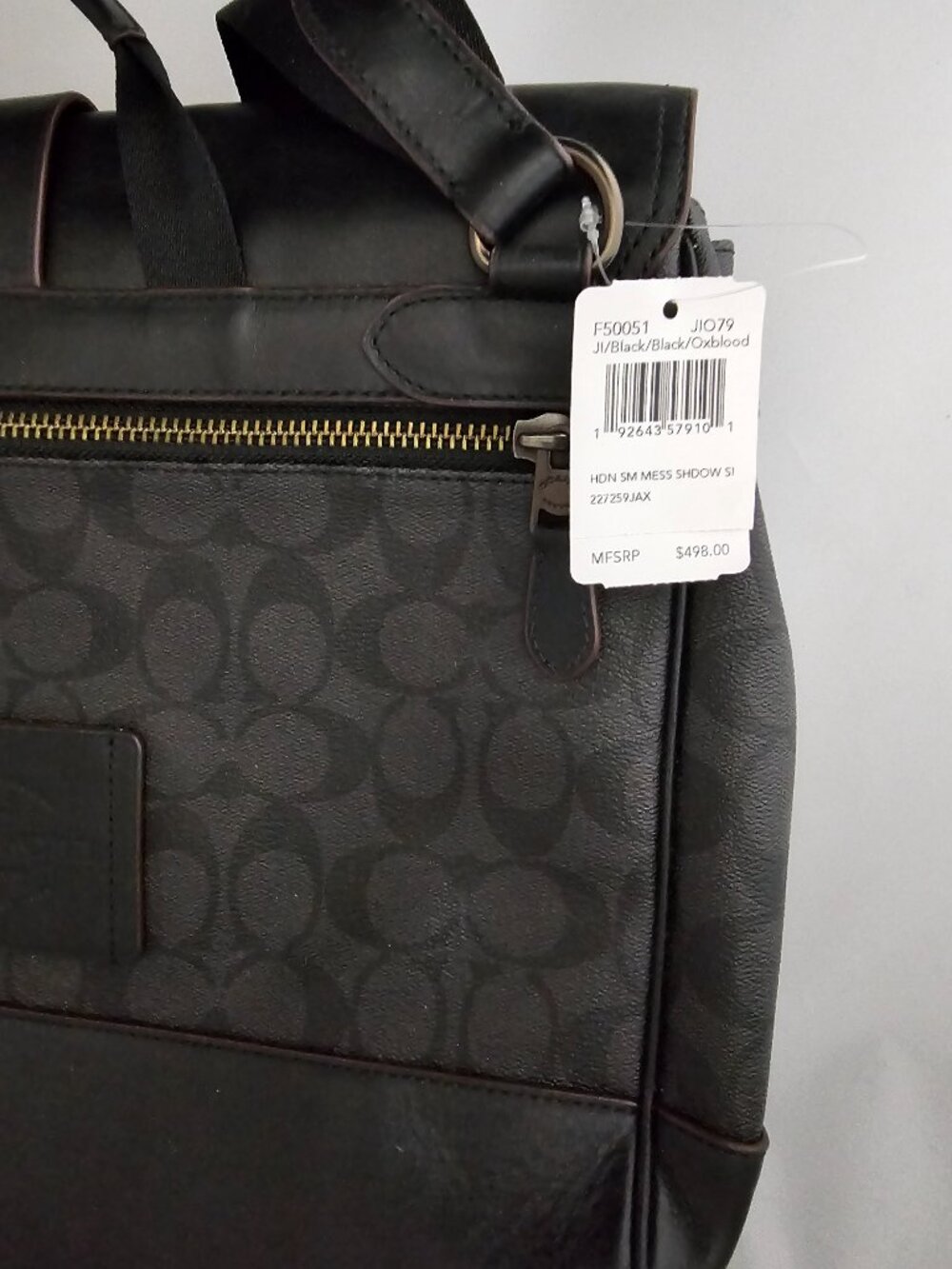 Coach Men's Hudson Messenger Bag in Signature Canvas! NWT! - Picture 6 of 9